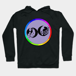 Dragon Panther Crescents Light Hoodie